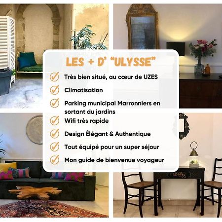 Ulysse, Appartement Spacieux Au Centre Historique D'Uzes En Rez-De-Chaussee Avec Exterieur, Proche Parking Des Marroniers Exteriör bild