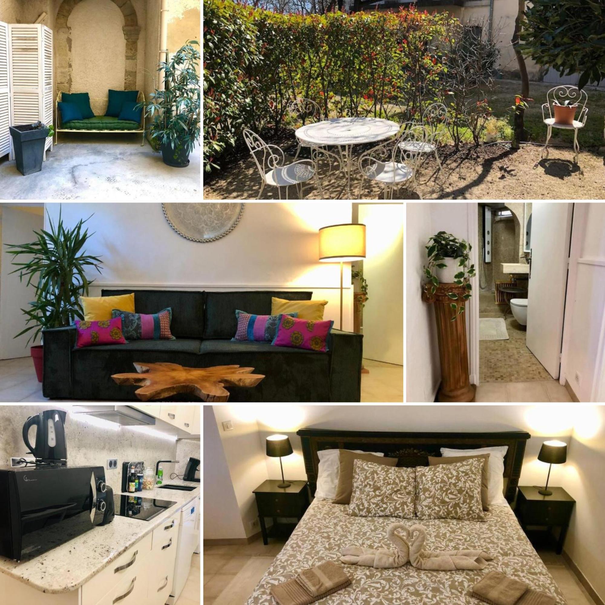 Ulysse, Appartement Spacieux Au Centre Historique D'Uzes En Rez-De-Chaussee Avec Exterieur, Proche Parking Des Marroniers Exteriör bild